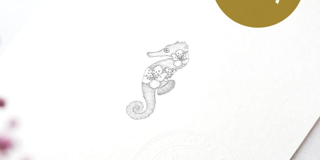 Floral seahorse wanna do by Alina BUNAMI INK 2022-08-19