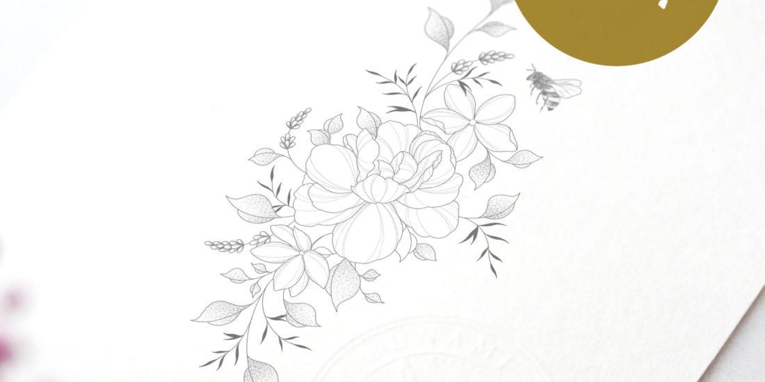 Peony & jasmin floral wanna do by Alina BUNAMI INK 2022-08-19
