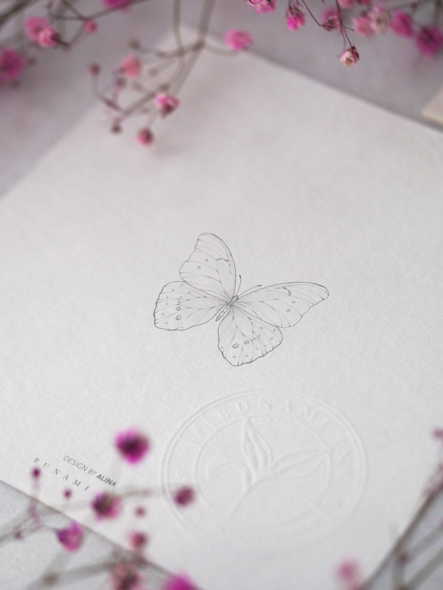 Morpho Butterfly by Alina BUNAMI INK 2022-10-12