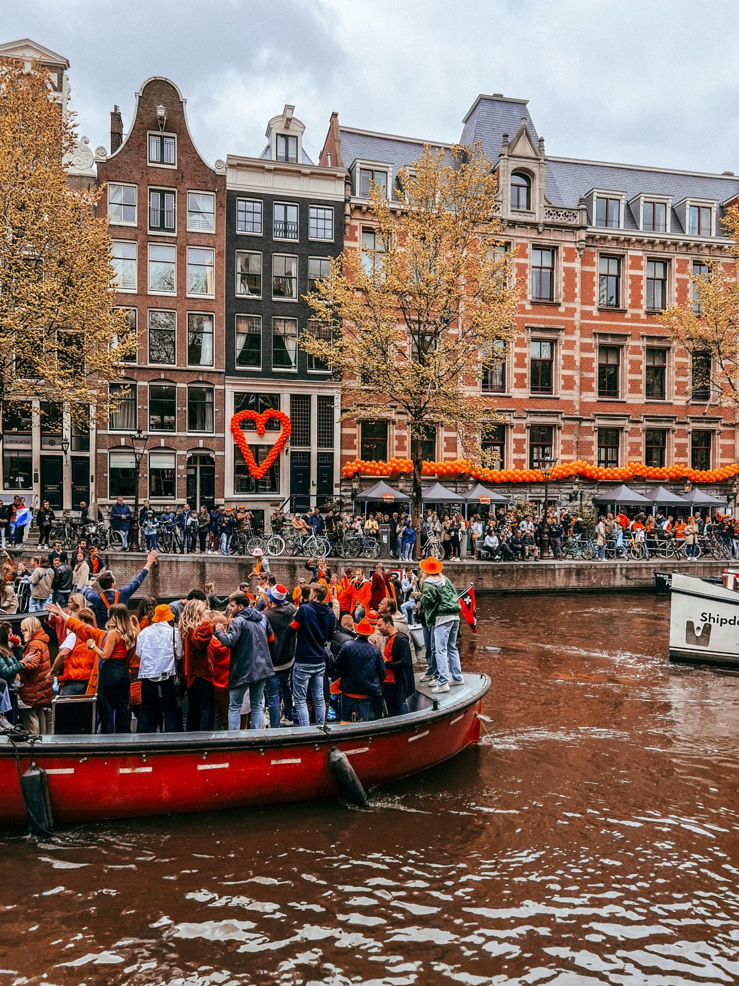 King's day celebrations in Amsterdam